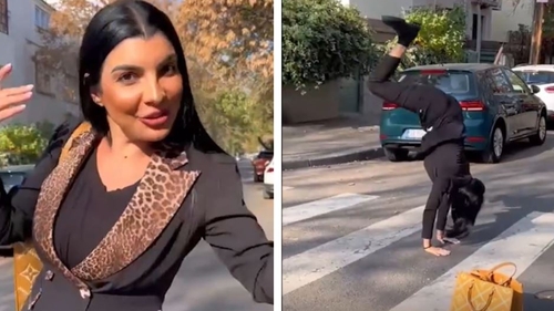 Andreea Tonciu a făcut show pe stradă! Nu o să îţi vină să crezi în ce ipostaze s-a lăsat filmată bruneta