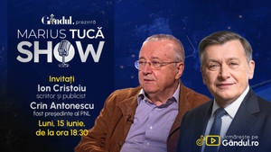 Marius Tucă Show începe luni, 15 iunie, de la ora 18.30, pe Gândul. Invitați: Ion Cristoiu, Crin Antonescu