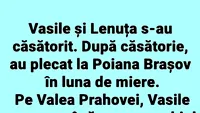 Bancul dimineții | Vasile și Lenuța s-au căsătorit