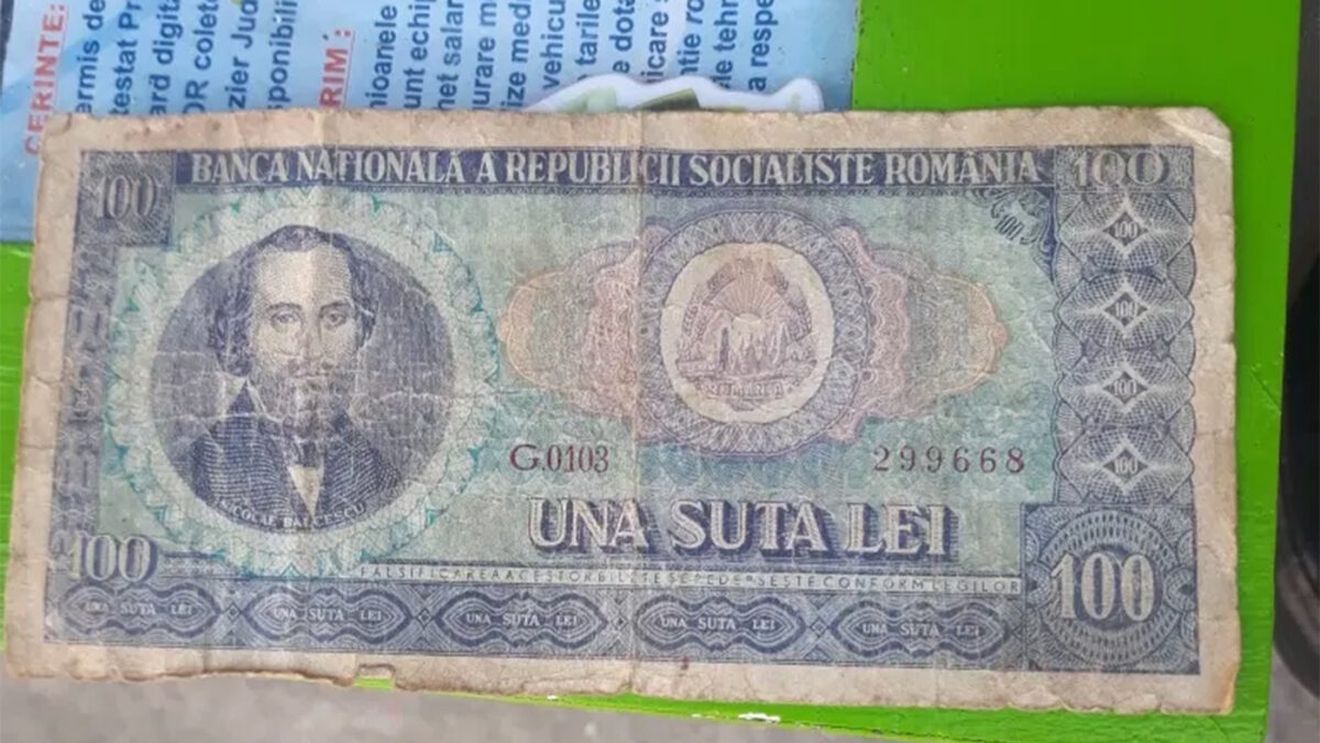Mai știi celebra bancnotă de 100 de lei cu chipul lui Bălcescu? Cu ce sumă de bani se vinde acum, în iulie 2023