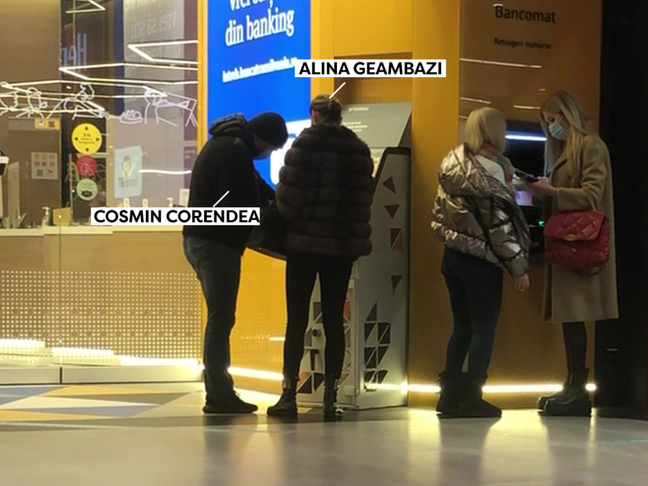 Alina Geambazi și noul ei partener, Cosmin Corendea, la mall