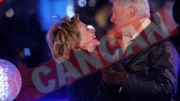 Sotii Clinton au dansat in strada