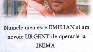 Emilian are nevoie de o operatie urgenta la inima! Ajutati-l sa aiba o viata normala! Mai are trei luni de trait