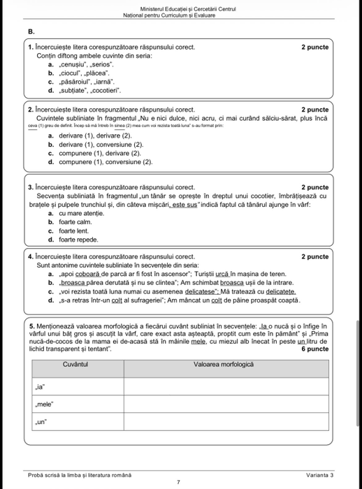 Avem subiectele de la Evaluarea Națională 2026. Ce au primit elevii la examen