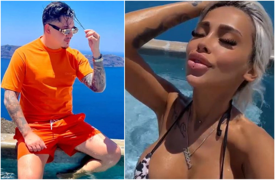Bogdan de la Ploieşti, în Santorini, alături de Cristina Pucean