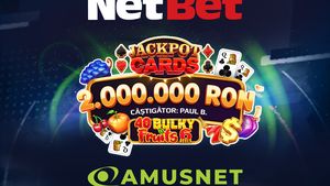 (P) Câștig senzațional la NetBet Casino: peste 2 milioane de lei la Jackpot Cards Amusnet