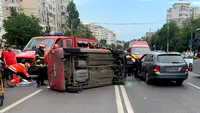 Accident grav în Constanța. O mașină s-a răsturnat, iar un tânăr a murit la spital. FOTO