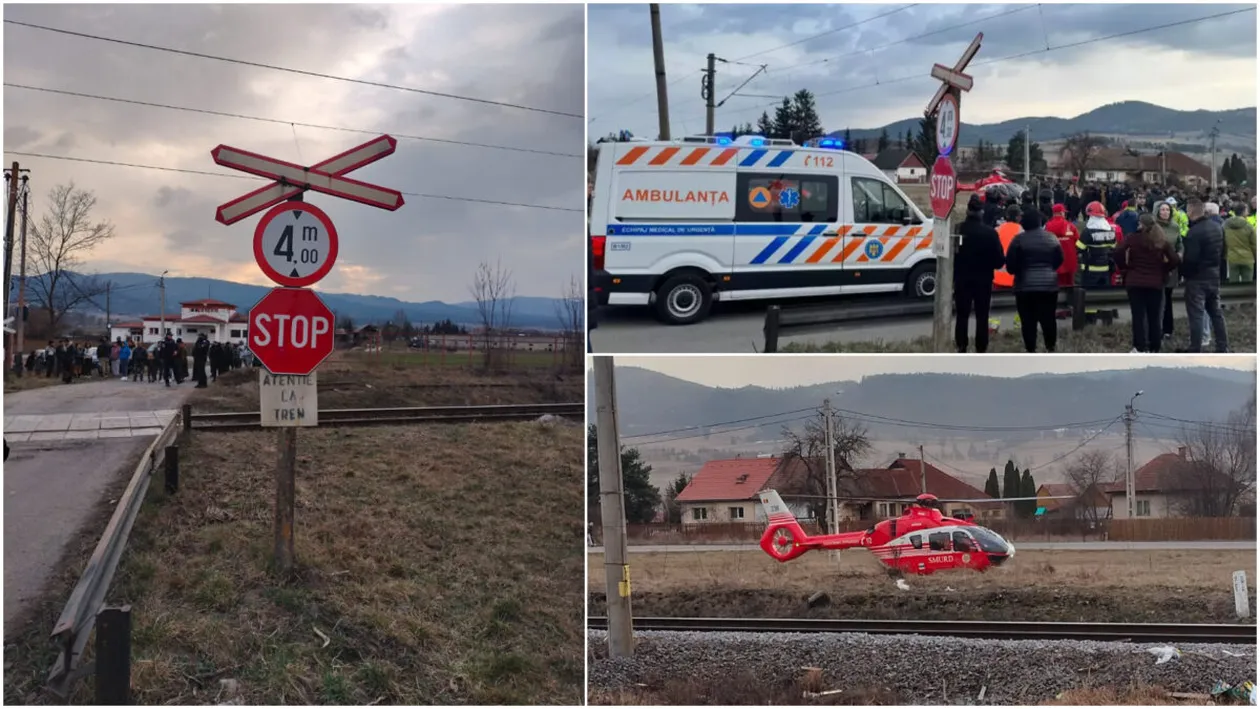 Accident feroviar grav în Miercurea Ciuc: O persoană decedată și patru răniți