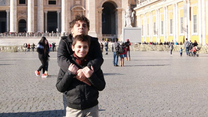 Marius Mihalache a fost in vacanta la Roma cu fiul sau!