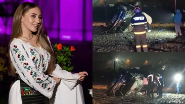 Cântăreață, implicată într-un grav accident rutier în Dolj! S-a răsturnat cu maşina de mai multe ori