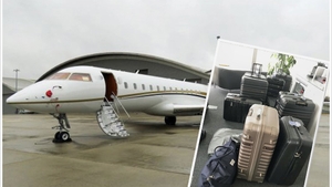 Descoperire SOCANTA intr-un avion privat! Ce transportau doi frati de bani gata in valizele lor