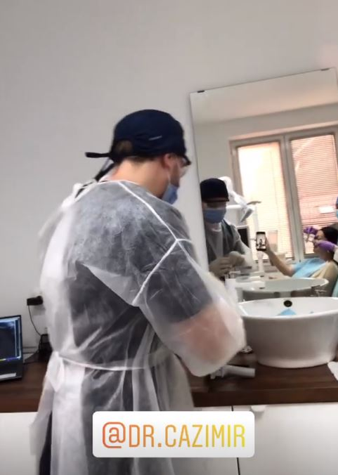 Gabriela Cristea, filmată pe scaunul dentistului. Mesajul transmis de vedete în timpul consultației | FOTO