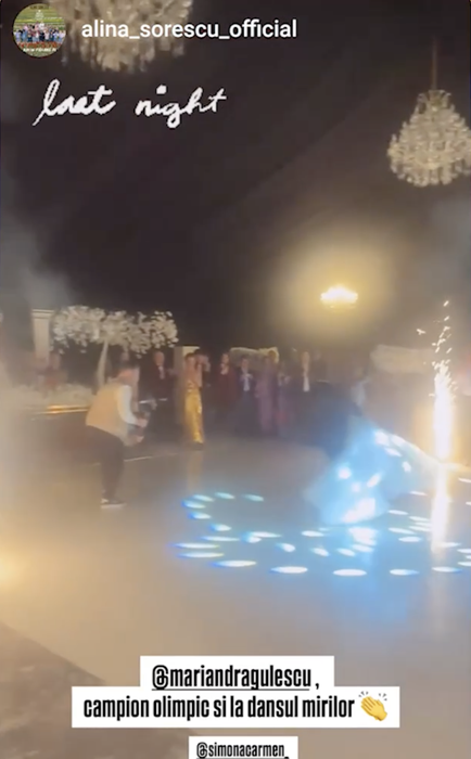 Marian Drăgulescu și Simona s-au căsătorit! Ce rochii a ales să poarte soția gimnastului