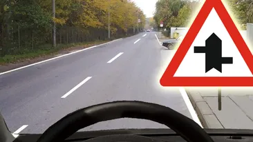 Puțini șoferi români știu! Ce avertizează, de fapt, indicatorul rutier din imagine