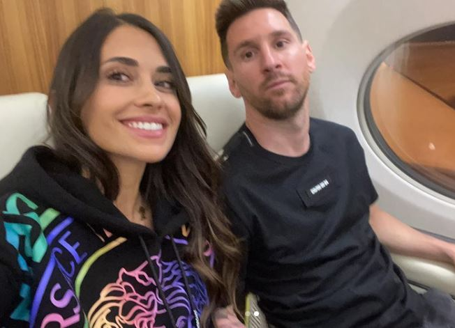 Antonela și Lionel Messi, în timpul unei călătorii. Sursă foto: Instagram