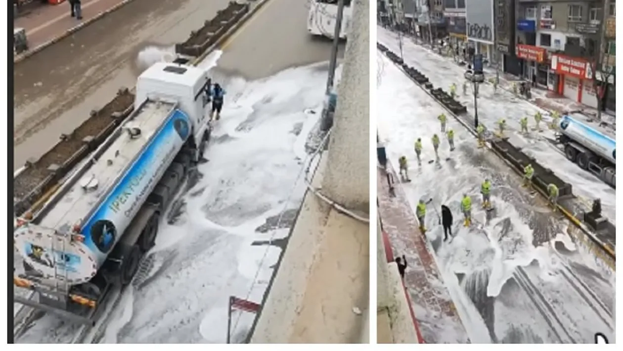 VIDEO. Măsuri drastice luate de Turcia, din cauza epidemiei de coronavirus. Cum au decis autoritățile să dezinfecteze străzile