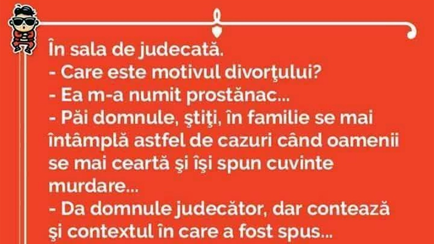 BANCUL ZILEI | "Care este motivul divorțului?"