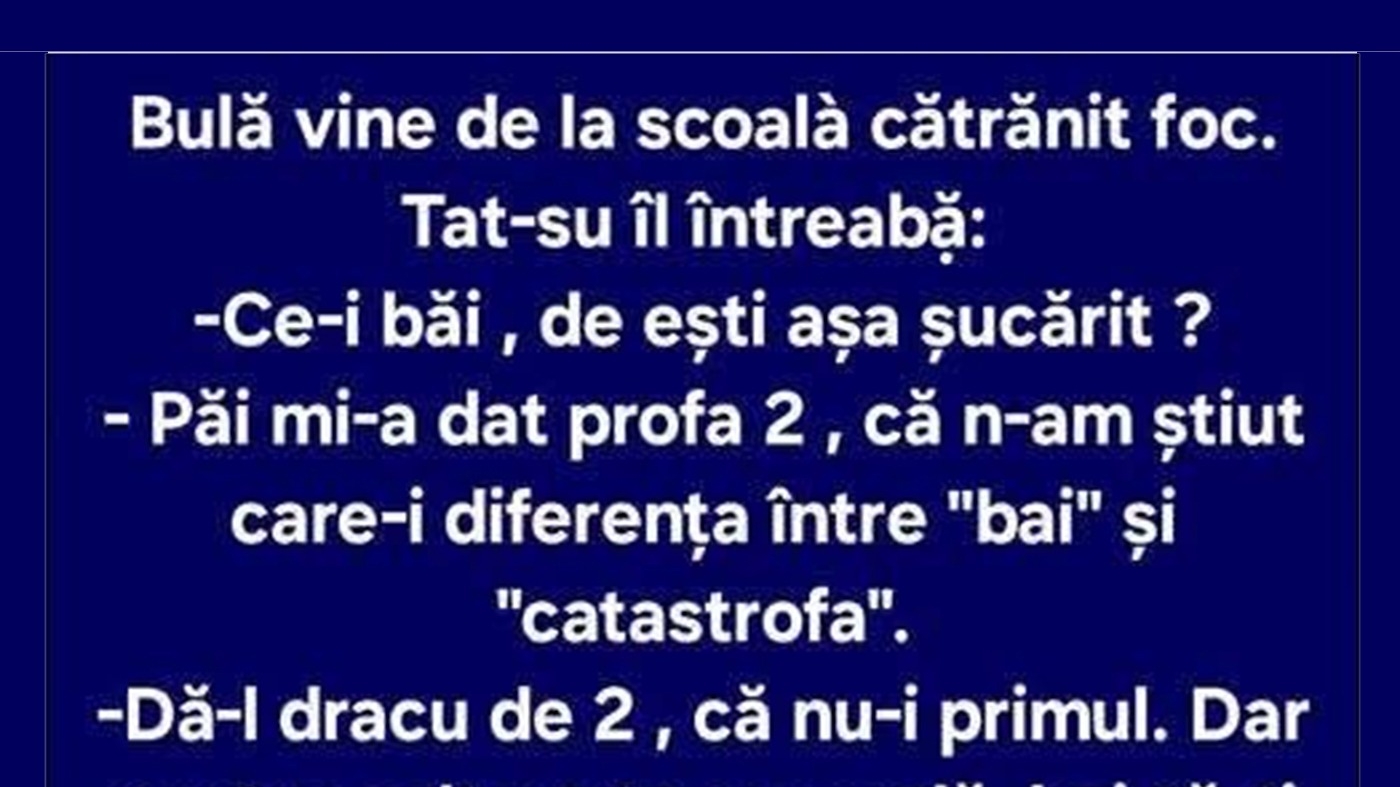 BANC | Bulă, baiul și catastrofa