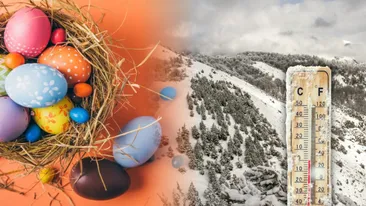 Prognoza meteo de Înviere. Ninge în plină primăvară: iarna revine și lovește România în aprilie