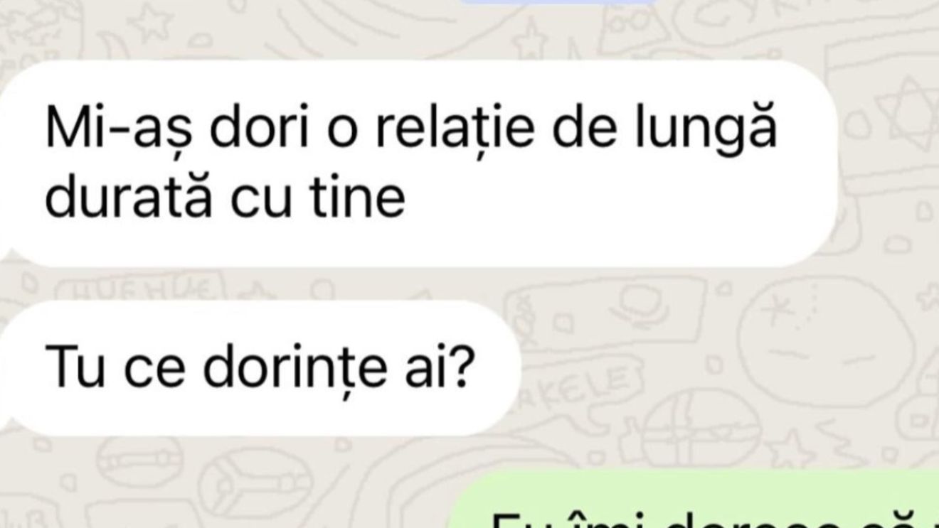 BANC | „Mi-aș dori o relație de lungă durată cu tine”