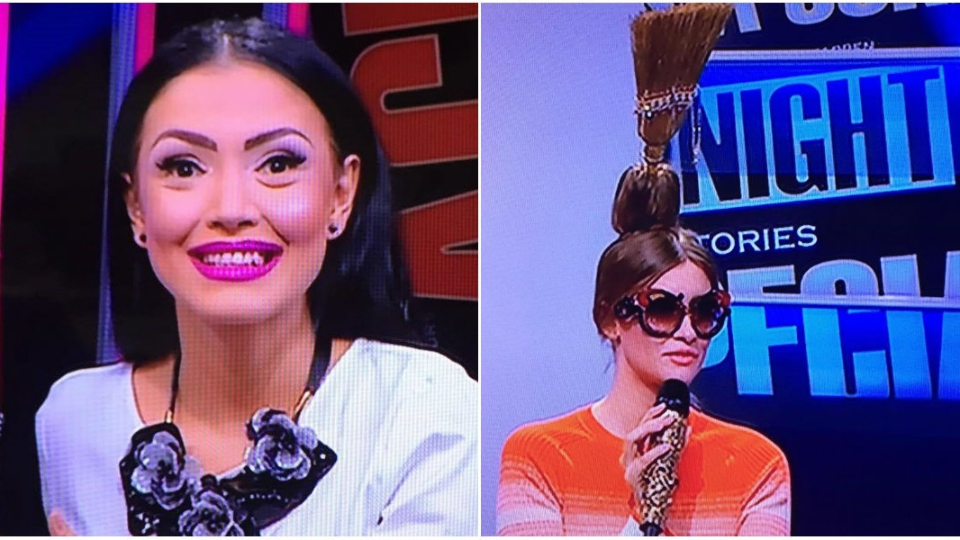 Iulia Albu a apărut cu mătura în cap la TV! Andreea Mantea a luat atitudine şi i-a cântat o melodie