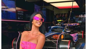 Ivana Knoll a stârnit sute de mii de reacții după apariția incendiară de la Formula 1 | Galerie foto