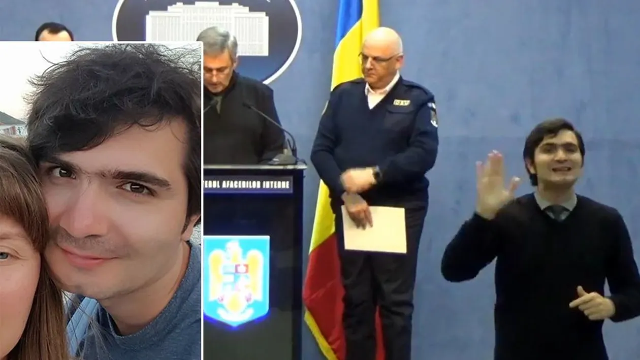 Pe el îl știe toată România, dar să vezi cum arată iubita lui Bogdan, interpretul pentru surdo-muți al conferințelor de presă MAI