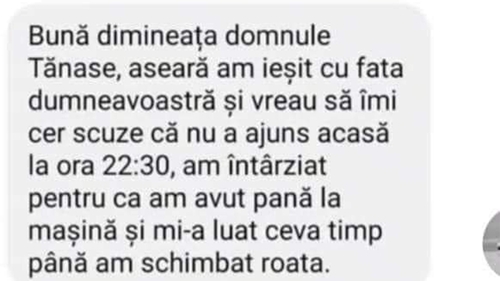 BANCUL ZILEI | "Domnule Tănase, aseară am ieșit cu fata dumneavoastră și vrea să-mi cer scuze"