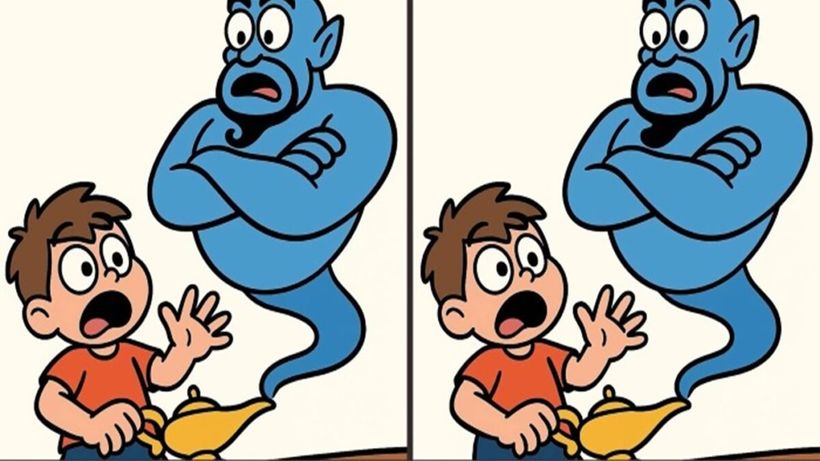 Test de logică | 3 dorințe? Nu, 3 diferențe – Găsește-le în maximum 45 de secunde!