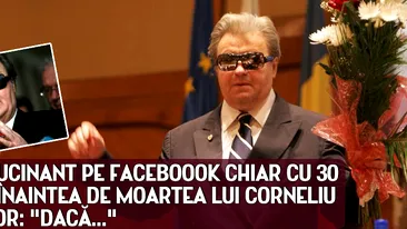 Mesaj HALUCINANT pe Faceboook chiar cu 30 de minute înaintea de moartea lui Corneliu Vadim Tudor: Dacă...