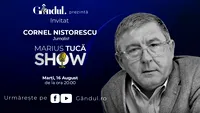 Marius Tucă Show începe marți, 16 august, de la ora 20.00, pe gandul.ro