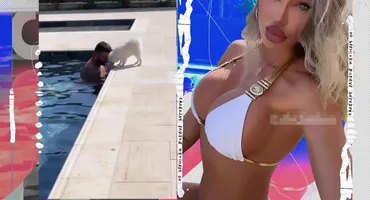 Bianca Drăgușanu se distrează la piscină cu un bărbat misterios!
