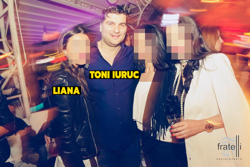 Toni Iuruc, alături de Liana și încă două prietene