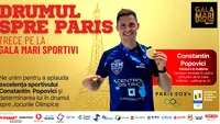 Constantin Popovici, premiat la Gala Mari Sportivi 2023 pentru titlul mondial la sărituri de la trambulină: „Mă bucur că pot scrie istorie pentru natația românească”. VIDEO