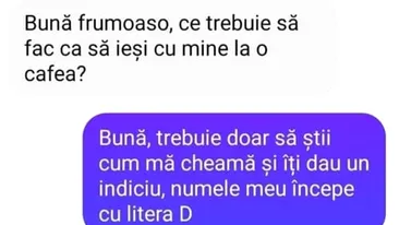 Bancul de luni | Bună, frumoaso! Ce trebuie să fac ca să ieşi cu mine la o cafea?