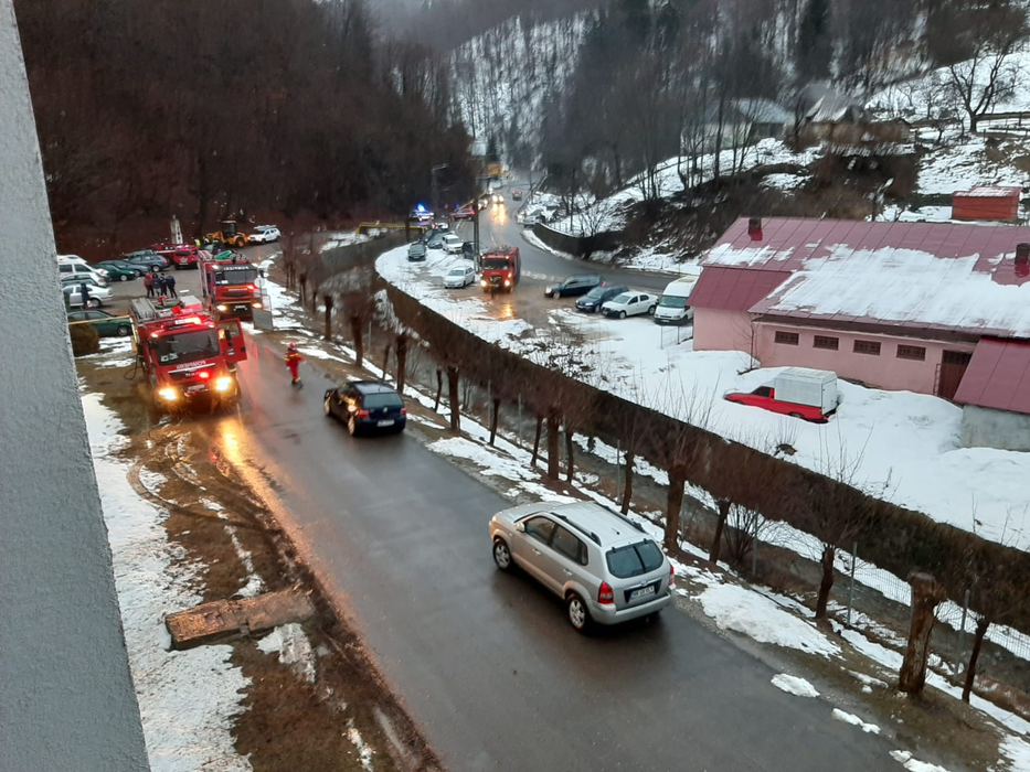 Incendiu la Spitalul de Psihiatrie din Cavnic. 71 de persoane au fost evacuate