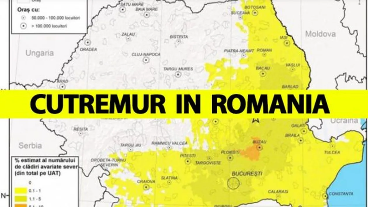 Cutremur însemnat în România, azi-dimineață la ora 6:08. Anunțul făcut de Institutul Național pentru Fizica Pământului