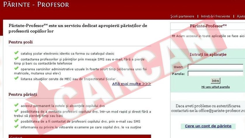 Catalog on- line la Timisoara