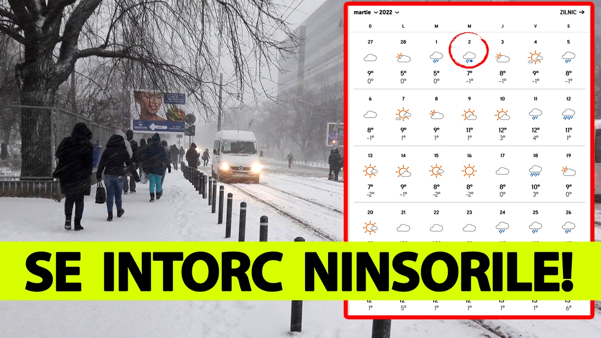 Prognoza Accuweather: Se întoarce iarna în România! Pe ce dată ninge în București