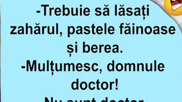 BANCUL ZILEI | Mulțumesc, domnule doctor!