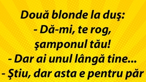 Bancul dimineții | Două blonde la duș