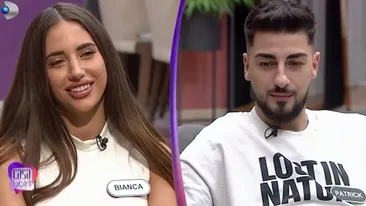 Bianca Giurcă și Patrick, primul sărut în Casa Iubirii! Tânărul și-a declarat sentimentele în fața tuturor: ”Mă simt îndrăgostit. Toată ziua mă uit la ea”