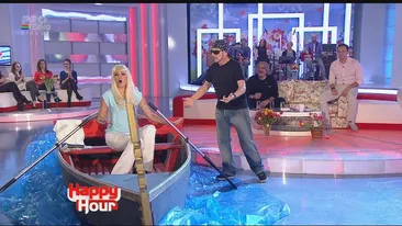 Schimbare spectaculoasă de look! Anca Ţurcaşiu blondă şi Mihai Constantinescu rapper! Îi prinde transformarea?