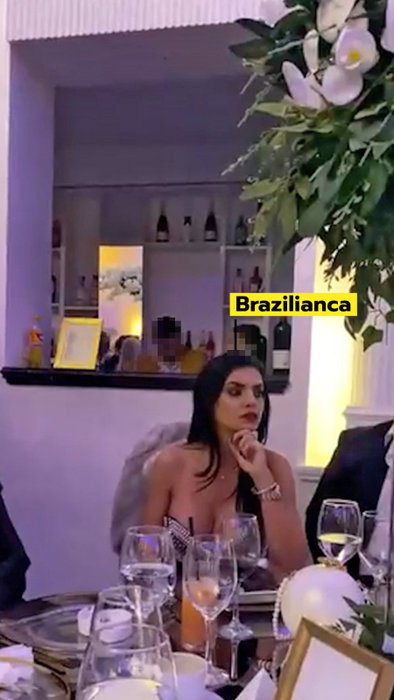 Brazilianca lui Nuțu Cămătaru, prezentă la petrecere (SURSA FOTO: CANCAN.RO)