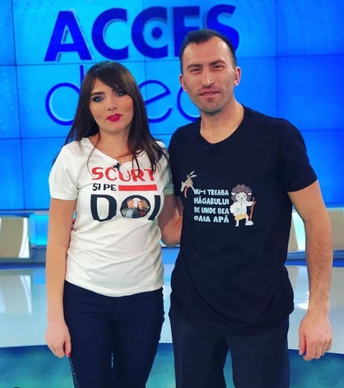 Vulpița și Viorel au împreună o fetiță