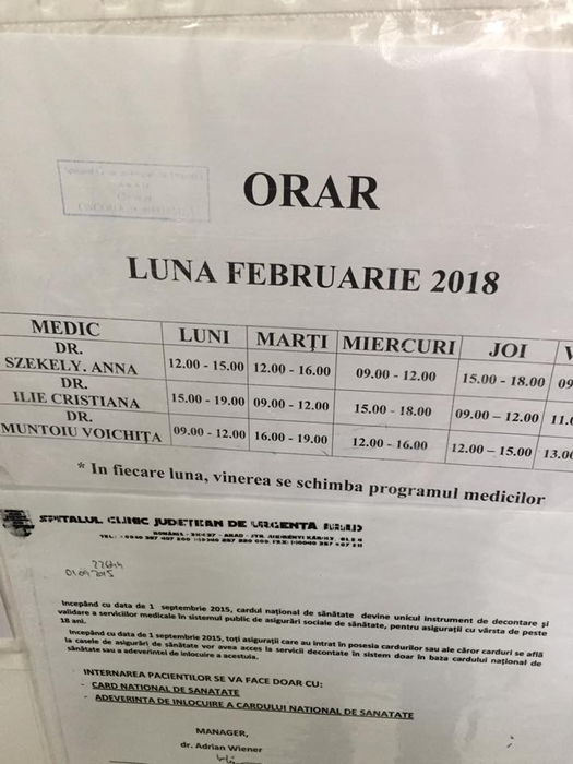 Deși programul medicului era de trei ore, doctorul a întârziat două ore și jumătate