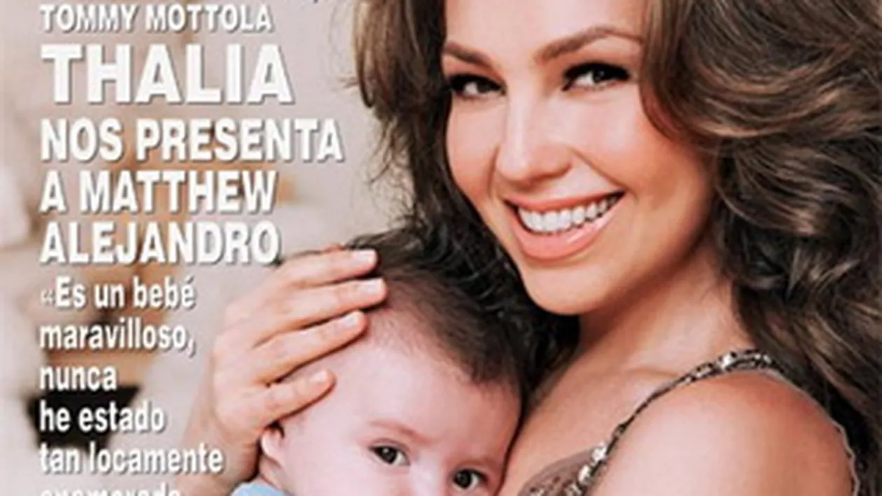 Thalia a participat la prima sedinta foto alaturi de fiul ei! Uite ce frumoasa e cu Matthew Alejandro in brate!