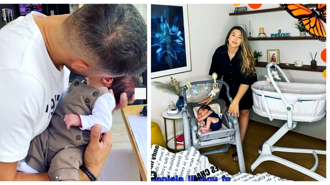 Culiță Sterp a publicat prima imagine cu fața fiului său. Bebelușul seamană leit cu tatăl lui. FOTO
