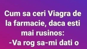 BANCUL ZILEI | Cum să ceri Viagra la farmacie, dacă ești rușinos: "Vă rog să-mi dați o cutie de.."