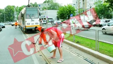 Sinele de tramvai s-au topit
